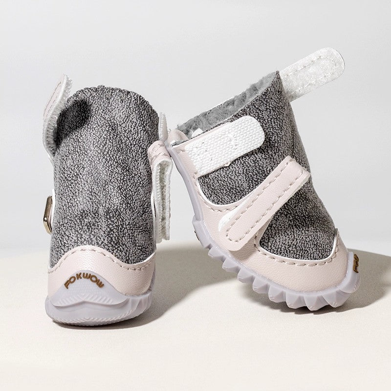 Cold-proof fur all-in-one cotton shoes