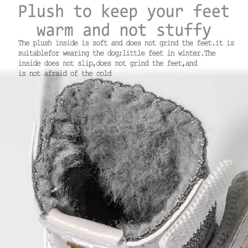 Cold-proof fur all-in-one cotton shoes