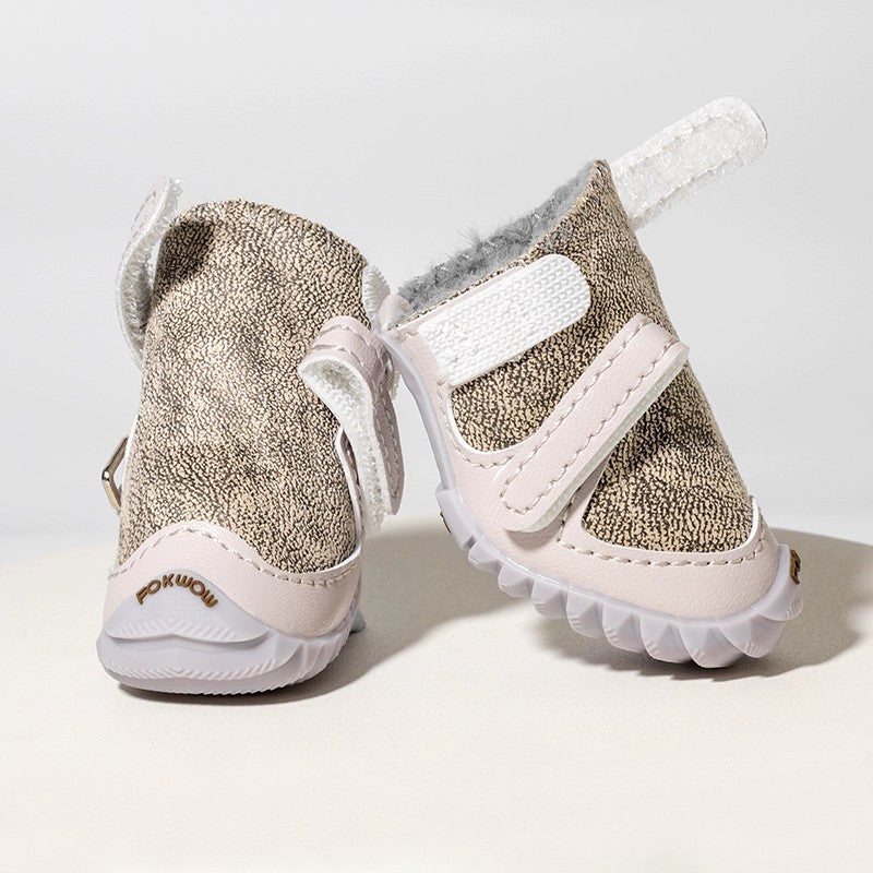 Cold-proof fur all-in-one cotton shoes